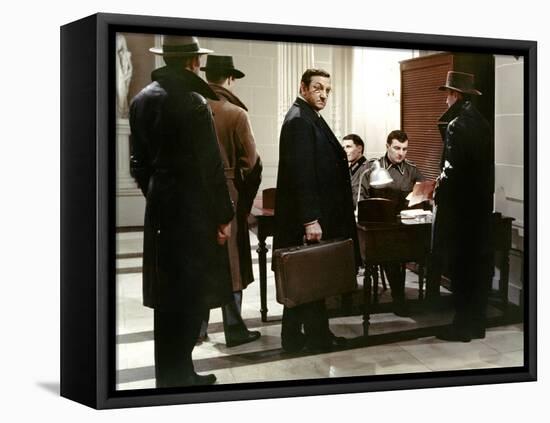 L' armee des Ombres by JeanPierreMelville with Lino Ventura, 1969 (d'apres JosephKessel) (photo)-null-Framed Stretched Canvas