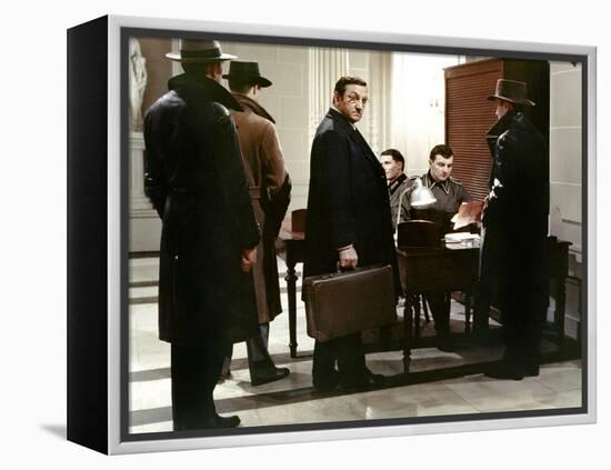 L' armee des Ombres by JeanPierreMelville with Lino Ventura, 1969 (d'apres JosephKessel) (photo)-null-Framed Stretched Canvas