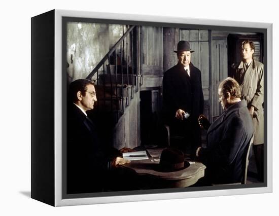 L' armee des Ombres by JeanPierreMelville with Lino Ventura, Paul Meurisse, Christian Barbier and C-null-Framed Stretched Canvas