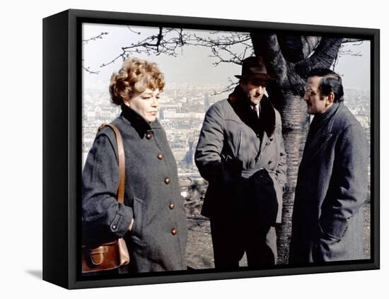 L' armee des Ombres by JeanPierreMelville with Simone Signoret, Christian Barbier and Lino Ventura,-null-Framed Stretched Canvas