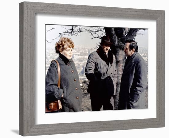 L' armee des Ombres by JeanPierreMelville with Simone Signoret, Christian Barbier and Lino Ventura,-null-Framed Photo