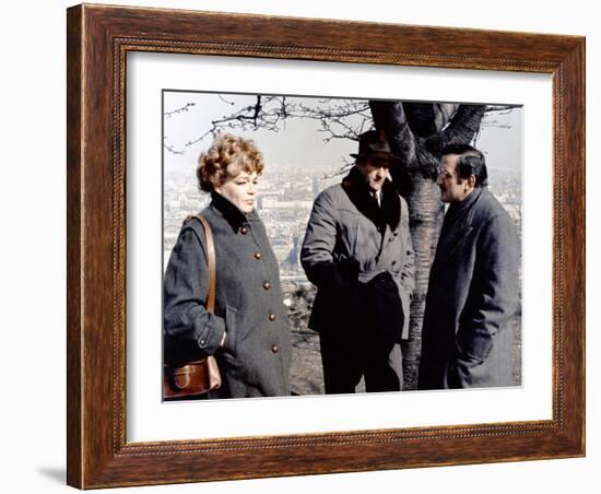 L' armee des Ombres by JeanPierreMelville with Simone Signoret, Christian Barbier and Lino Ventura,-null-Framed Photo