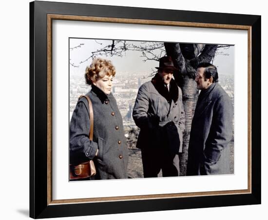 L' armee des Ombres by JeanPierreMelville with Simone Signoret, Christian Barbier and Lino Ventura,-null-Framed Photo