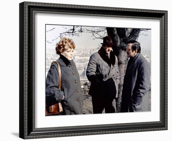 L' armee des Ombres by JeanPierreMelville with Simone Signoret, Christian Barbier and Lino Ventura,-null-Framed Photo