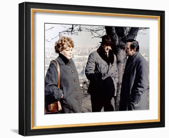 L' armee des Ombres by JeanPierreMelville with Simone Signoret, Christian Barbier and Lino Ventura,-null-Framed Photo