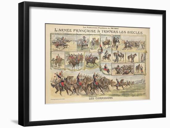 L'armée française à travers les siècles, les cuirassiers-null-Framed Giclee Print