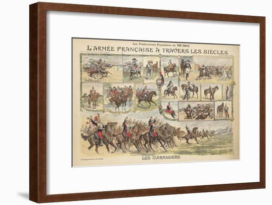 L'armée française à travers les siècles, les cuirassiers-null-Framed Giclee Print