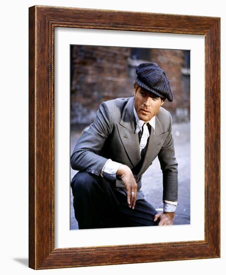 L'Arnaque THE STING by GeorgeRoyHill with Robert Redford, 1973 (photo)-null-Framed Photo