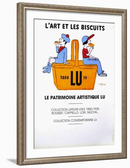 L'art et les biscuits-Raymond Savignac-Framed Collectable Print
