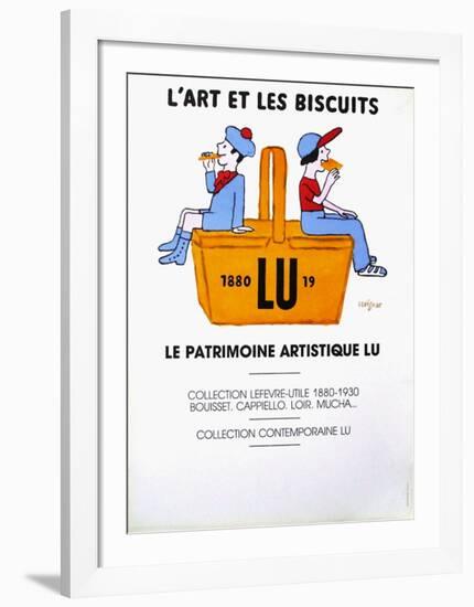 L'art et les biscuits-Raymond Savignac-Framed Collectable Print