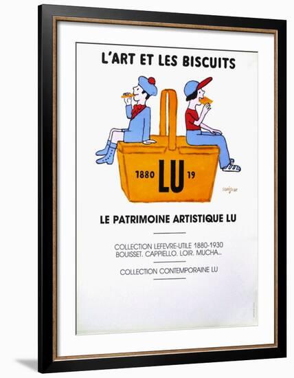 L'art et les biscuits-Raymond Savignac-Framed Collectable Print