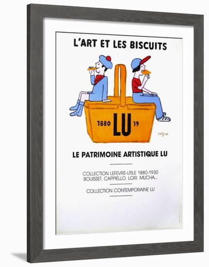 L'art et les biscuits-Raymond Savignac-Framed Collectable Print