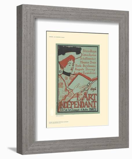 L'Art Independant-Armand Rassenfosse-Framed Collectable Print