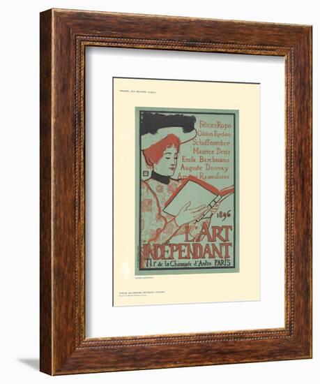 L'Art Independant-Armand Rassenfosse-Framed Collectable Print