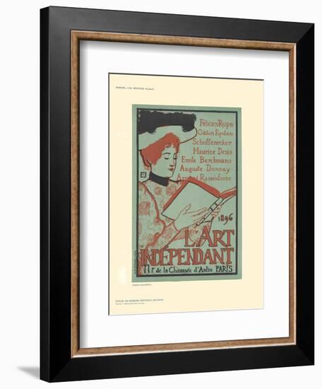 L'Art Independant-Armand Rassenfosse-Framed Collectable Print