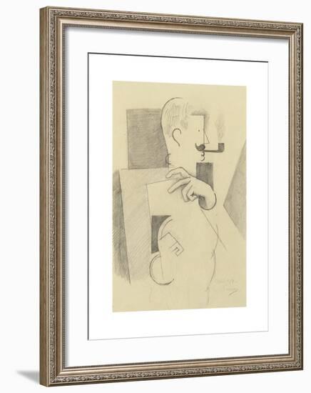 L'artilleur à la pipe-Roger De La Fresnaye-Framed Premium Giclee Print