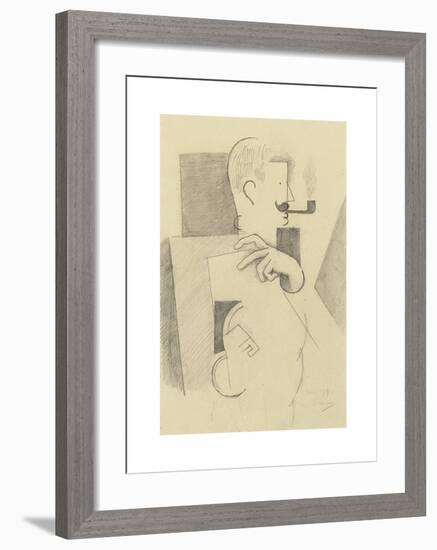 L'artilleur à la pipe-Roger De La Fresnaye-Framed Premium Giclee Print