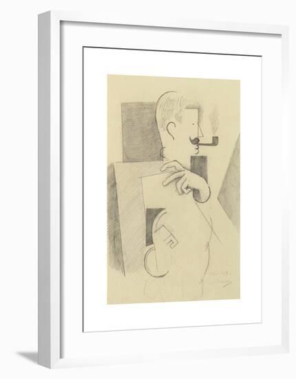 L'artilleur à la pipe-Roger De La Fresnaye-Framed Premium Giclee Print