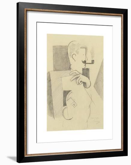 L'artilleur à la pipe-Roger De La Fresnaye-Framed Premium Giclee Print