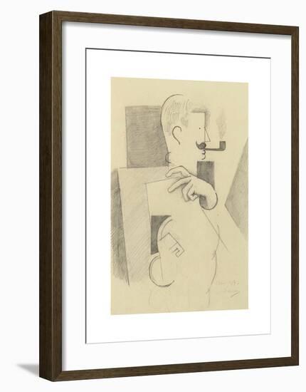 L'artilleur à la pipe-Roger De La Fresnaye-Framed Premium Giclee Print