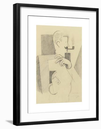 L'artilleur à la pipe-Roger De La Fresnaye-Framed Premium Giclee Print