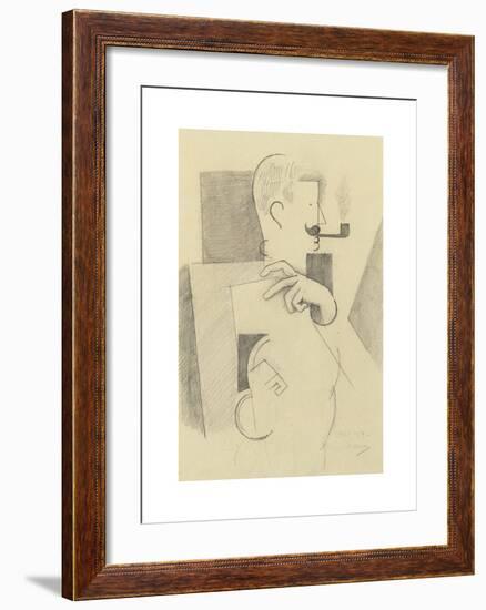 L'artilleur à la pipe-Roger De La Fresnaye-Framed Premium Giclee Print