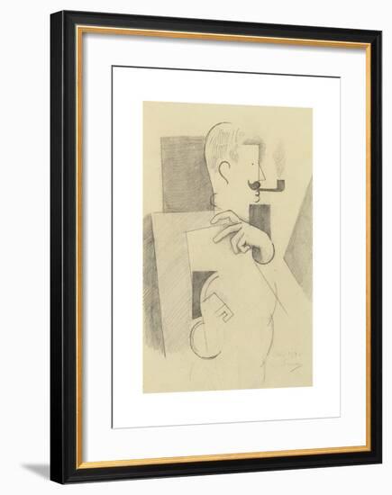 L'artilleur à la pipe-Roger De La Fresnaye-Framed Premium Giclee Print