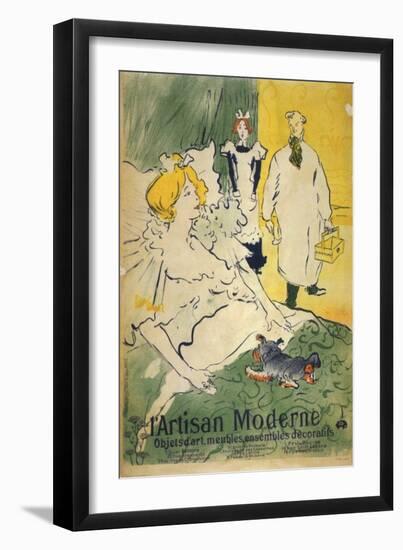 L'Artisan Moderne (1895)-Henri de Toulouse-Lautrec-Framed Art Print