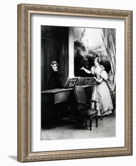 L'Artiste, 1831-Achille Deveria-Framed Giclee Print