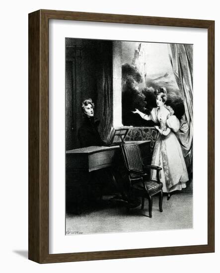 L'Artiste, 1831-Achille Deveria-Framed Giclee Print