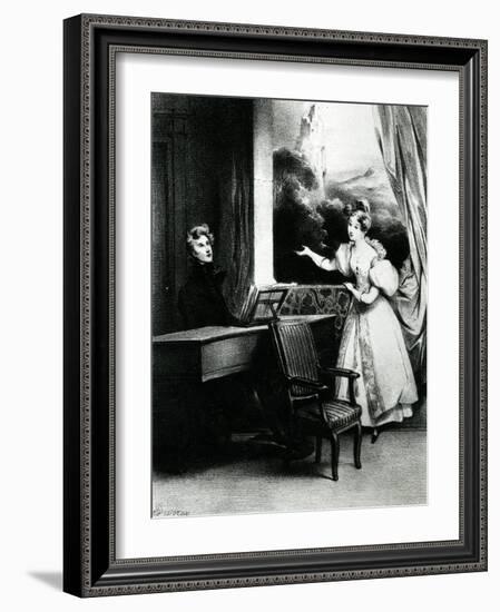 L'Artiste, 1831-Achille Deveria-Framed Giclee Print