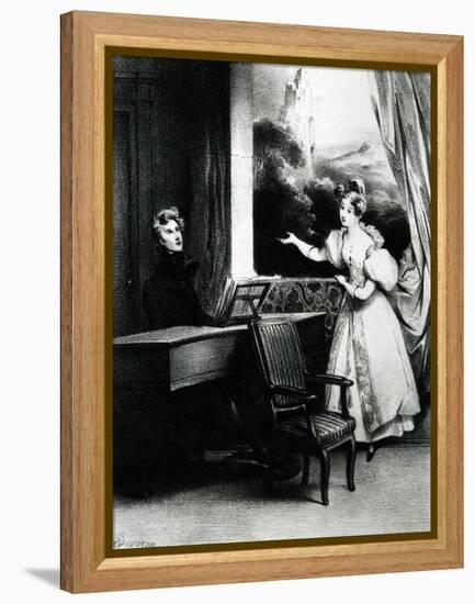 L'Artiste, 1831-Achille Deveria-Framed Premier Image Canvas