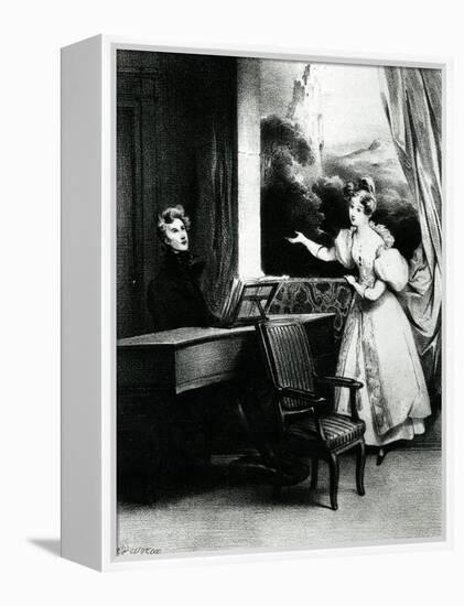 L'Artiste, 1831-Achille Deveria-Framed Premier Image Canvas