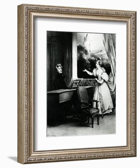 L'Artiste, 1831-Achille Deveria-Framed Giclee Print