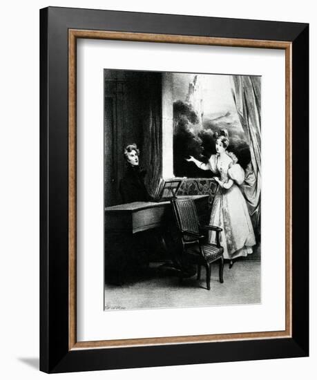 L'Artiste, 1831-Achille Deveria-Framed Giclee Print