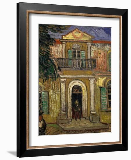 L'Asile Saint Paul À Saint-Remy, Garden of St Paul Hospital, Saint-Remy De Provence-Vincent van Gogh-Framed Giclee Print