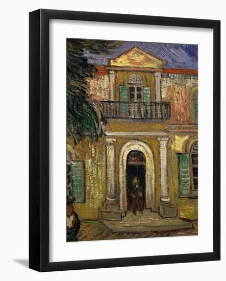 L'Asile Saint Paul À Saint-Remy, Garden of St Paul Hospital, Saint-Remy De Provence-Vincent van Gogh-Framed Giclee Print