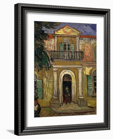 L'Asile Saint Paul À Saint-Remy, Garden of St Paul Hospital, Saint-Remy De Provence-Vincent van Gogh-Framed Giclee Print