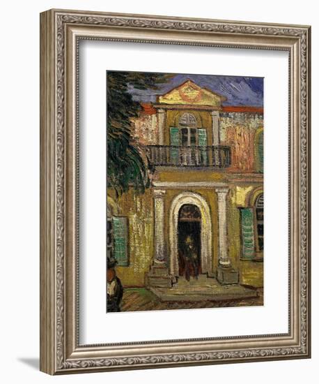 L'Asile Saint Paul À Saint-Remy, Garden of St Paul Hospital, Saint-Remy De Provence-Vincent van Gogh-Framed Giclee Print