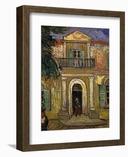 L'Asile Saint Paul À Saint-Remy, Garden of St Paul Hospital, Saint-Remy De Provence-Vincent van Gogh-Framed Giclee Print