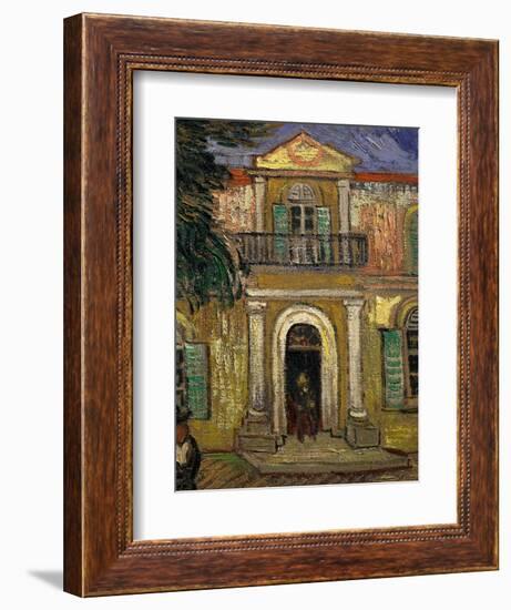 L'Asile Saint Paul À Saint-Remy, Garden of St Paul Hospital, Saint-Remy De Provence-Vincent van Gogh-Framed Giclee Print