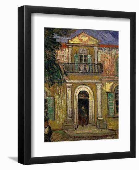 L'Asile Saint Paul À Saint-Remy, Garden of St Paul Hospital, Saint-Remy De Provence-Vincent van Gogh-Framed Giclee Print