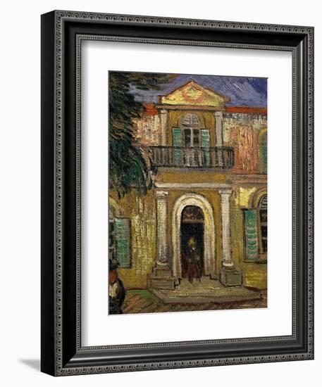 L'Asile Saint Paul À Saint-Remy, Garden of St Paul Hospital, Saint-Remy De Provence-Vincent van Gogh-Framed Giclee Print