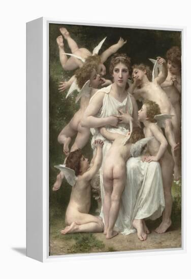 L'Assaut-William Adolphe Bouguereau-Framed Premier Image Canvas