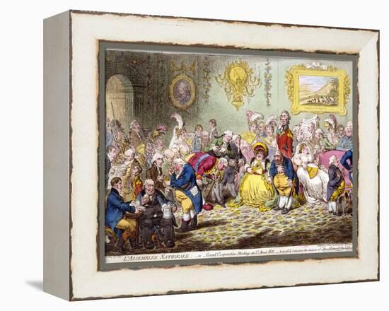 L'Assemblée Nationale, 1804-James Gillray-Framed Premier Image Canvas