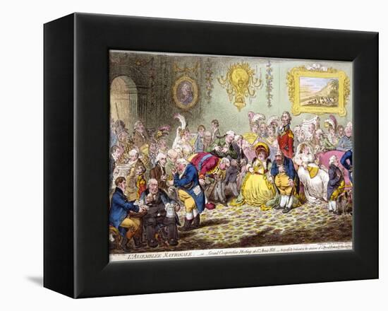 L'Assemblée Nationale, 1804-James Gillray-Framed Premier Image Canvas