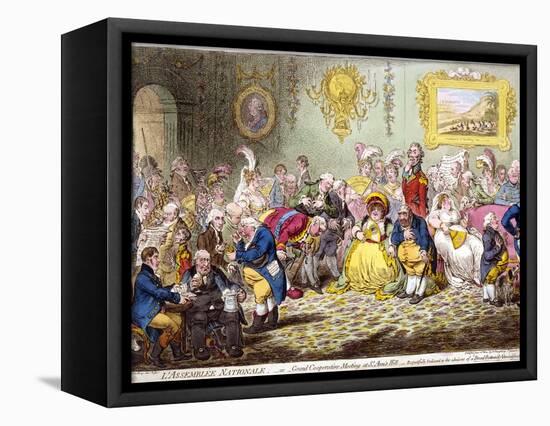 L'Assemblée Nationale, 1804-James Gillray-Framed Premier Image Canvas