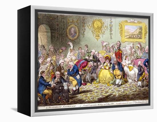 L'Assemblée Nationale, 1804-James Gillray-Framed Premier Image Canvas