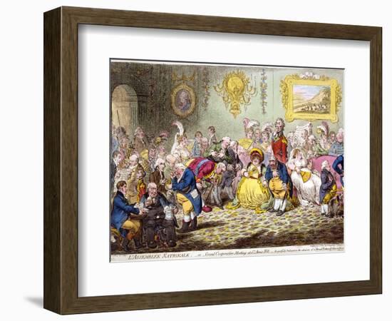 L'Assemblée Nationale, 1804-James Gillray-Framed Giclee Print