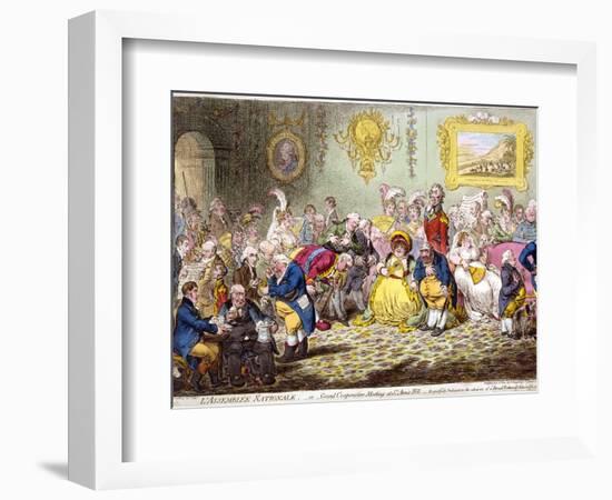 L'Assemblée Nationale, 1804-James Gillray-Framed Giclee Print